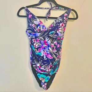 Moontide Floral Halter Top Bething Suit